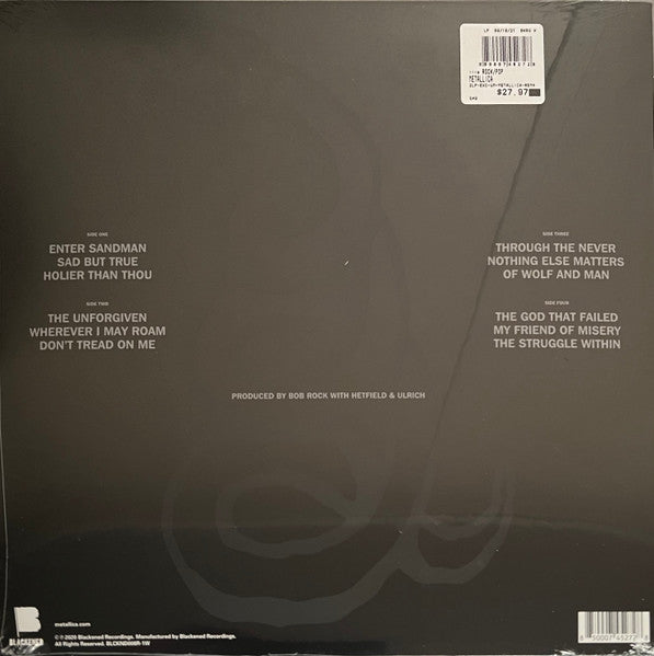 Metallica / Metallica - 2LP CLEAR WITH BLACK MARBLE