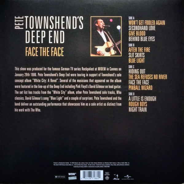 Pete Townshend's Deep End / Face The Face - 2LP YELLOW