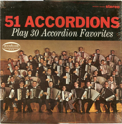 51 Accordions - Play 30 Accordion Favorites - LP (used)