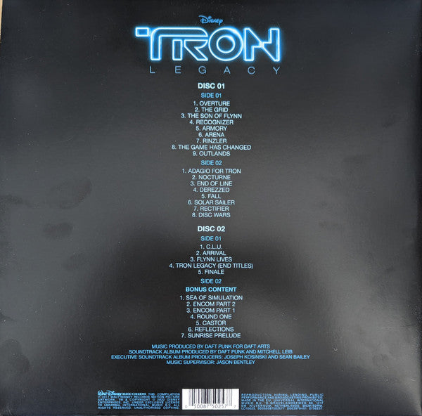 Daft Punk / TRON: Legacy (Vinyl Edition Motion Picture Soundtrack) - 2LP