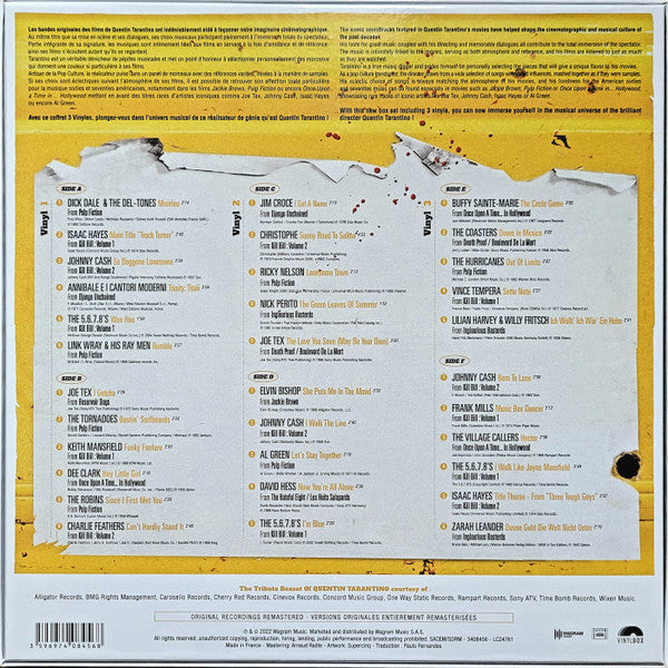 Artistes Variés / The Music Tribute Boxset Of Quentin Tarantino - The Best Songs From Quentin Tarantino's Films - 3 LP
