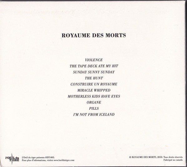 Royaume Des Morts / Royaume Des Morts - CD