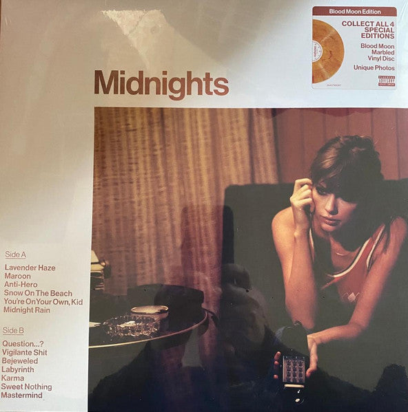 Taylor Swift / Midnights - LP ORANGE (BLOOD MOON MARBLE)