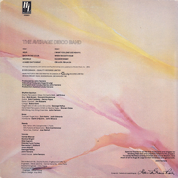 The Average Disco Band / Music Of The Beatles Goes Disco - LP USED