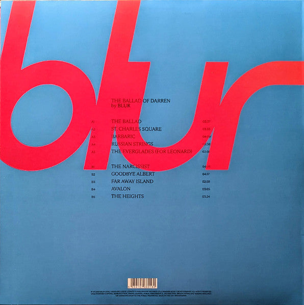 Blur / The Ballad Of Darren - LP COLOR