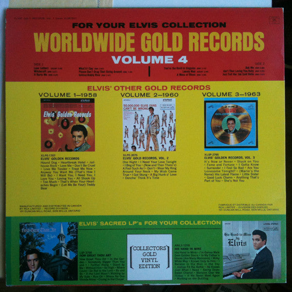 Elvis Presley / Elvis' Gold Records: Volume 4 - LP USED