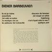Didier Barbelivien / Là Où Je T'aime - LP Used