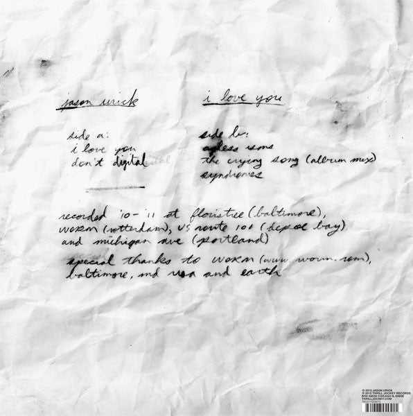 Jason Urick / I Love You - LP