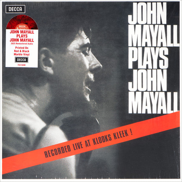John Mayall / John Mayall Plays John Mayall (Recorded Live At Klooks Kleek!) - LP RED MARBLE