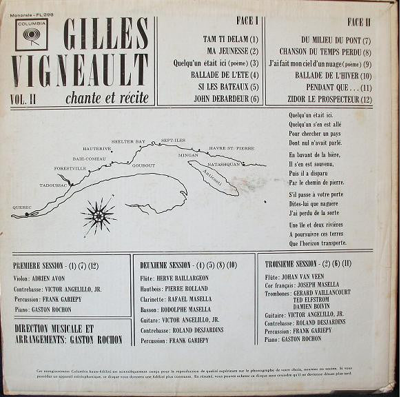 Gilles Vigneault / Vol. II Chante Et Récite - LP USED