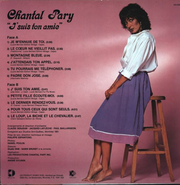 Chantal Pary / J'Suis Ton Amie - LP Used