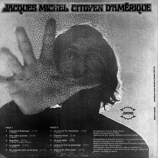 Jacques Michel / Citoyen D'Amérique - LP USED