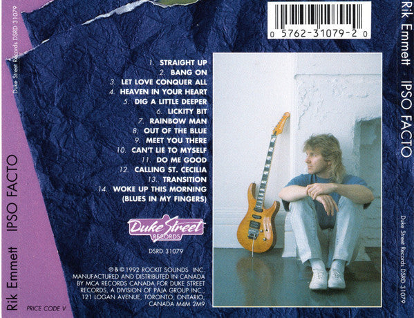Rik Emmett / Ipso Facto - CD (Used)