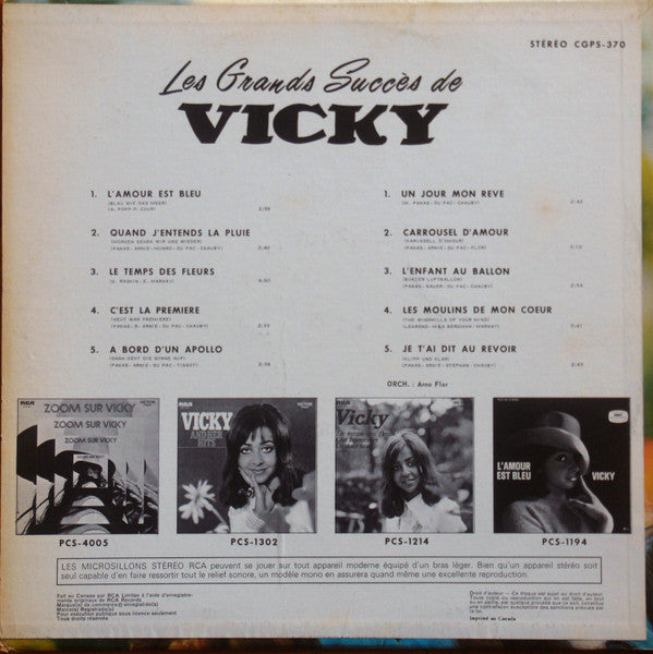 Vicky Leandros / Les Grands Succès De Vicky - LP USED