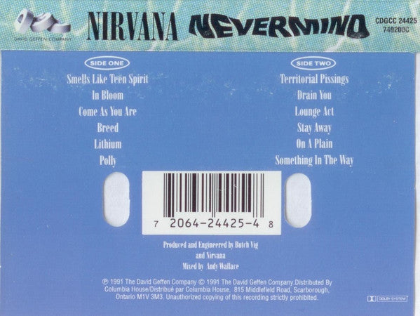 Nirvana / Nevermind - K7 (Used)