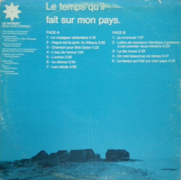 Gilles Vigneault / Le Temps Qu'il Fait Sur Mon Pays - LP USED