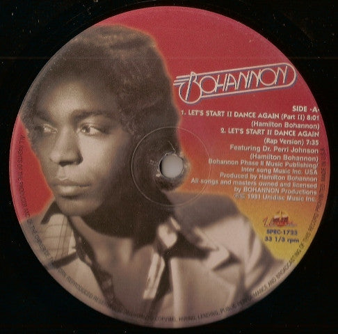Bohannon / Let's Start II Dance Again / The Party Train - LP 12'' Used