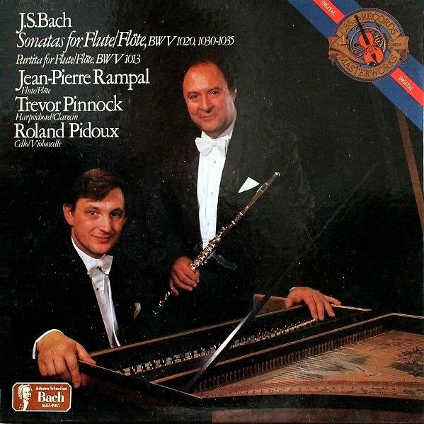 J.S.Bach / Jean-Pierre Rampal, Trevor Pinnock, Roland Pidoux – Sonatas For Flute - 2LP BOX Used
