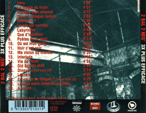2 Bal 2 Neg' / 3 Fois Plus Efficace - CD (Used)