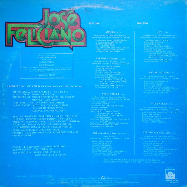 José Feliciano / Angela - LP USED