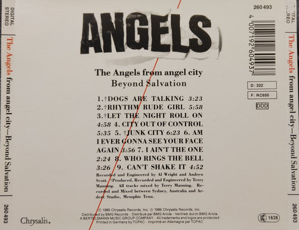 The Angels / Beyond Salvation - CD (Used)