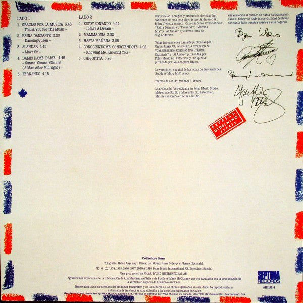 ABBA / Gracias Por La Musica - LP USED