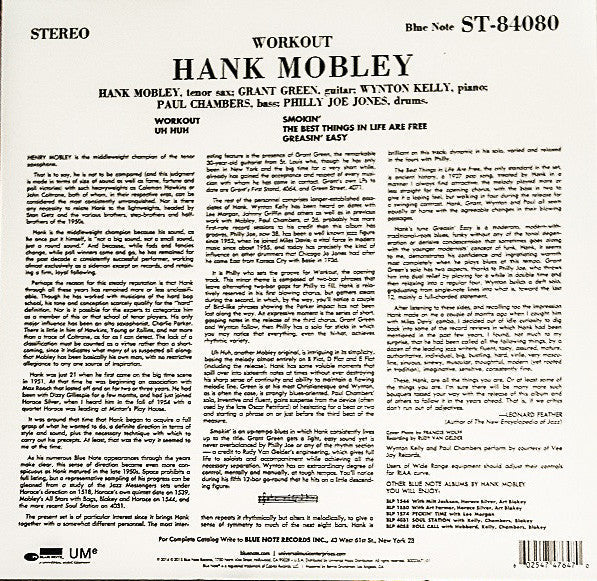 Hank Mobley / Workout - LP