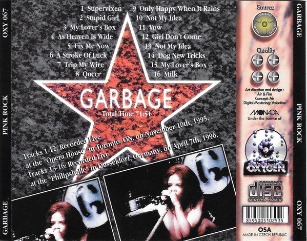 Garbage / Pink Rock - CD (Used)