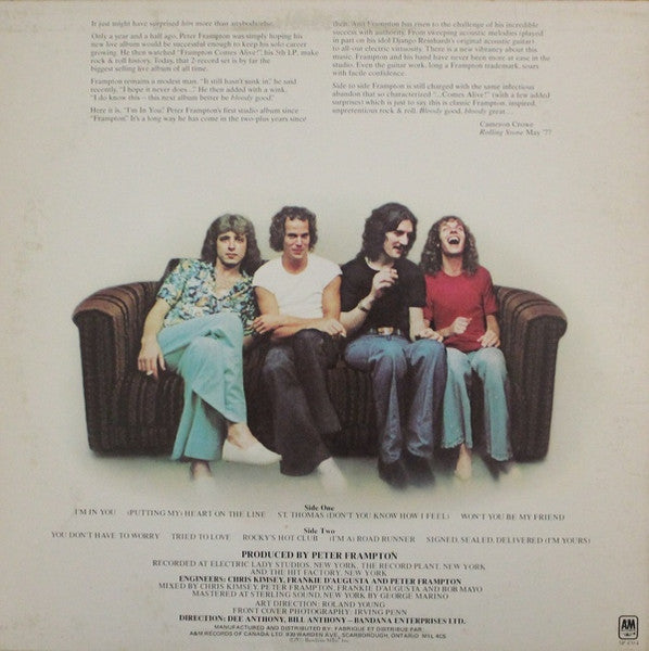 Peter Frampton / I'm In You - LP USED