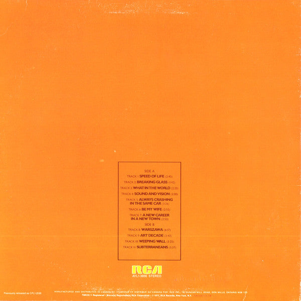 David Bowie / Low - LP USED