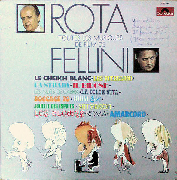 Rota / Toutes Les Musiques De Film De Fellini - LP USED