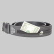 Men’s Buff Grain Leather Travel Belt with Secret Internal Zipper Pocket