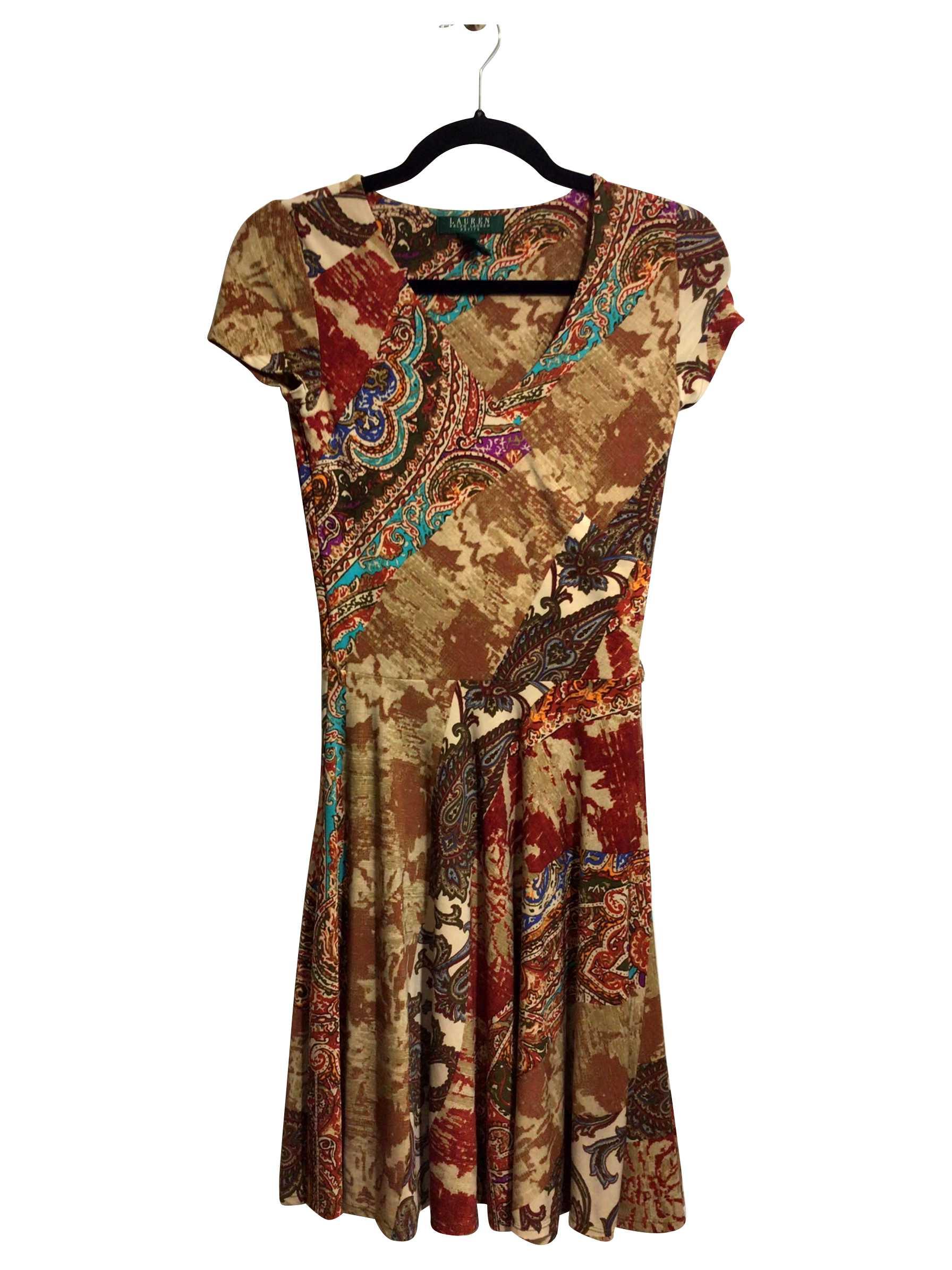 RALPH LAUREN Regular fit Shift Dress in Beige - XS