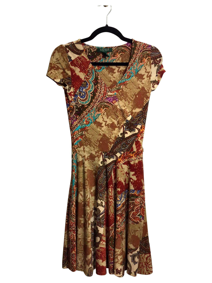 RALPH LAUREN Regular fit Shift Dress in Beige - XS
