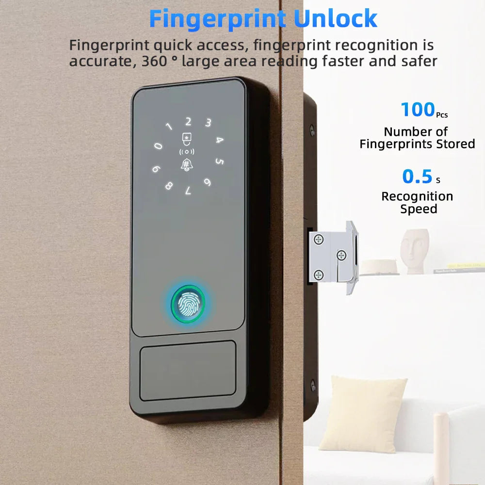 RAYKUBE G18 Tuya Smart Door Lock APP/Fingerprint/IC Card/Password Unlock