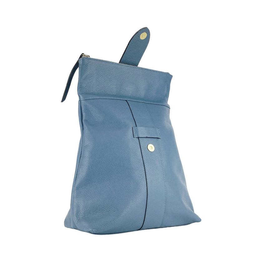 RENATO BORZATTA Soft Women’s modern Backpack – Genuine Leather, Made in Italy