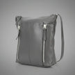 Slim Leather Crossbody. Small Vertical Zip Women’s Bag with Adjustable Strap