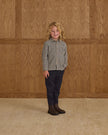 Collared Long Sleeve Shirt | Navy Check | Rylee & Cru