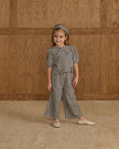 Wide Leg Pant | Navy Check | Rylee & Cru