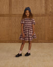 India Dress | Burgundy Plaid | Rylee & Cru