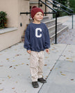 Relaxed Cargo Pant | Burgundy Pinstripe | Rylee & Cru