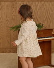 Ruffle Collar Dress | Natural Ditsy | Rylee & Cru