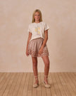 Teen Rose Mini Skirt | Poppy Gingham | Rylee & Cru3