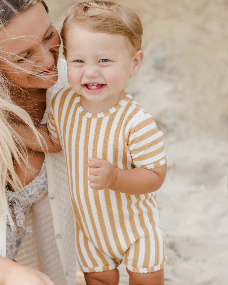 Shorty One-Piece | Marigold Stripe | Rylee & Cru