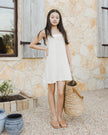 Teen Crochet Tank Mini Dress | Ivory | Rylee & Cru