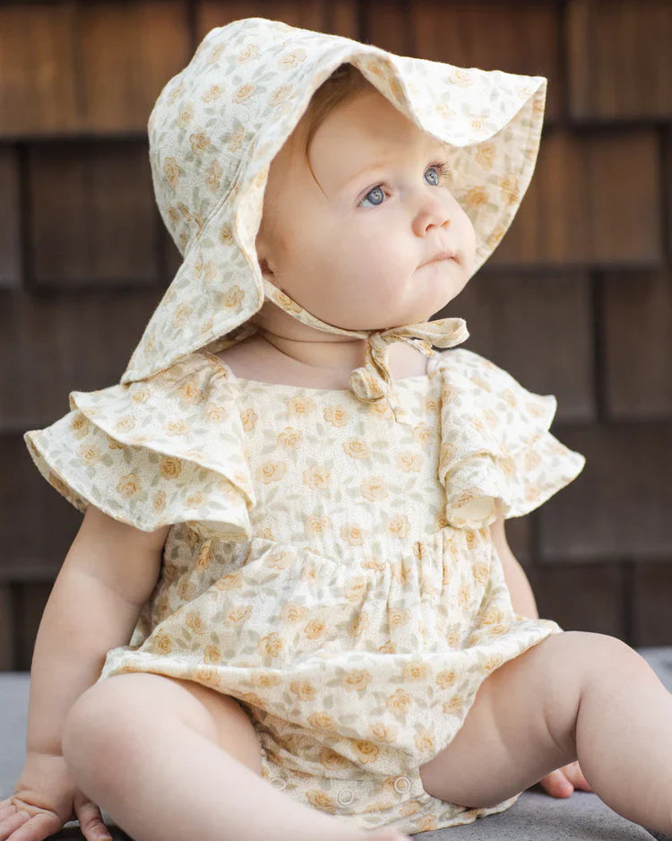 Roxy Romper | Yellow Floral | Rylee & Cru