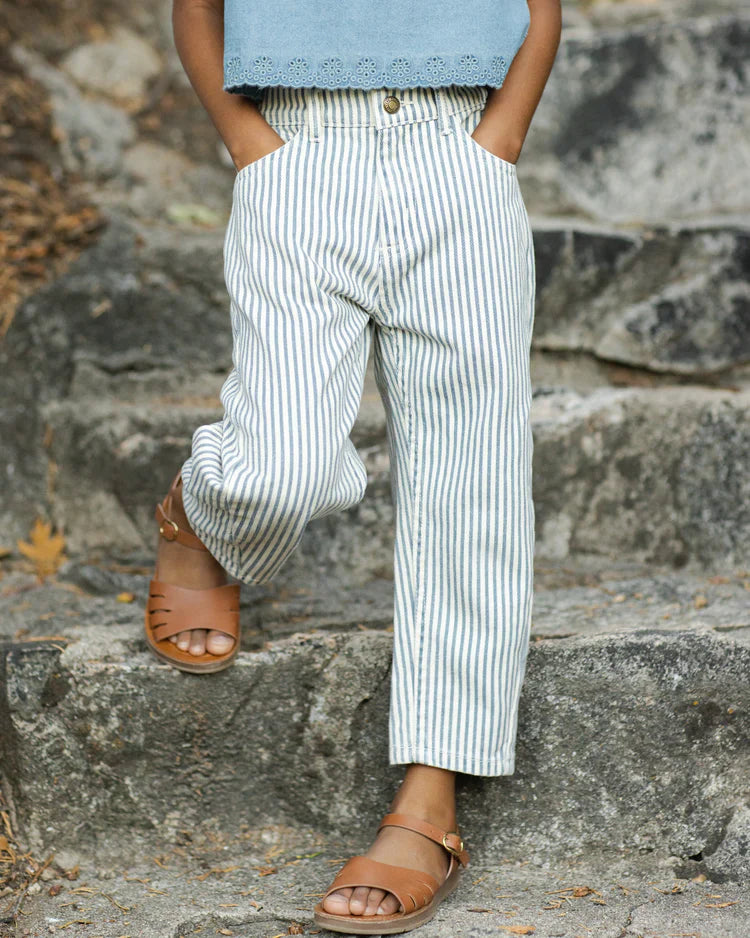 Barrel Pant | Railroad Stripe | Rylee & Cru