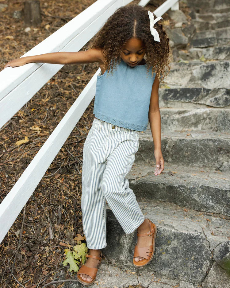 Aaron Top | Washed Blue | Rylee & Cru