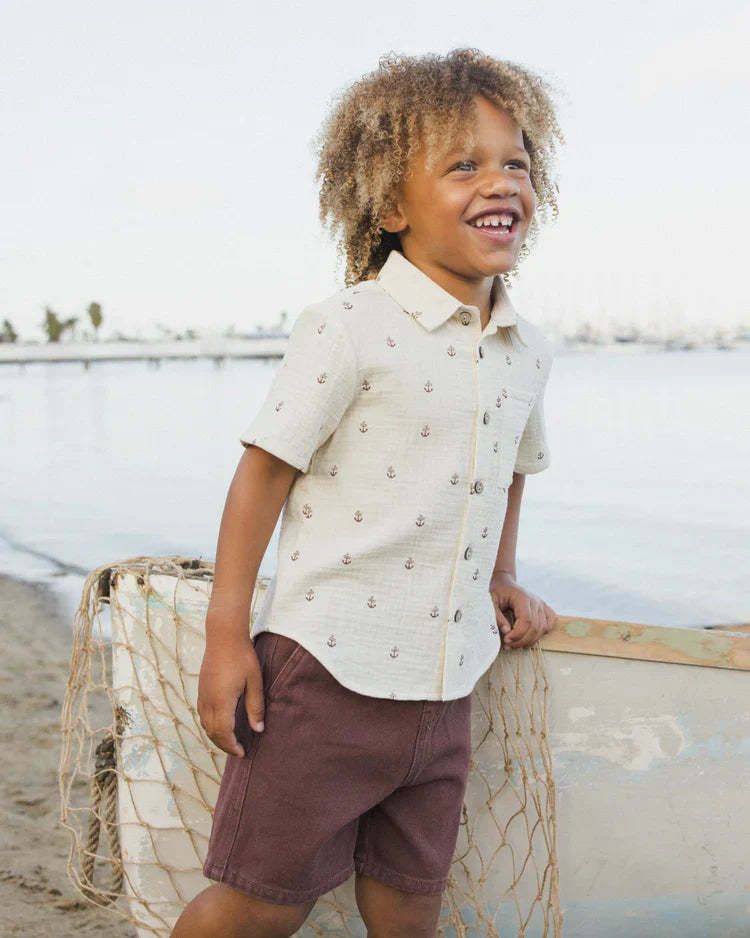 Perry Short | Chocolate | Rylee & Cru