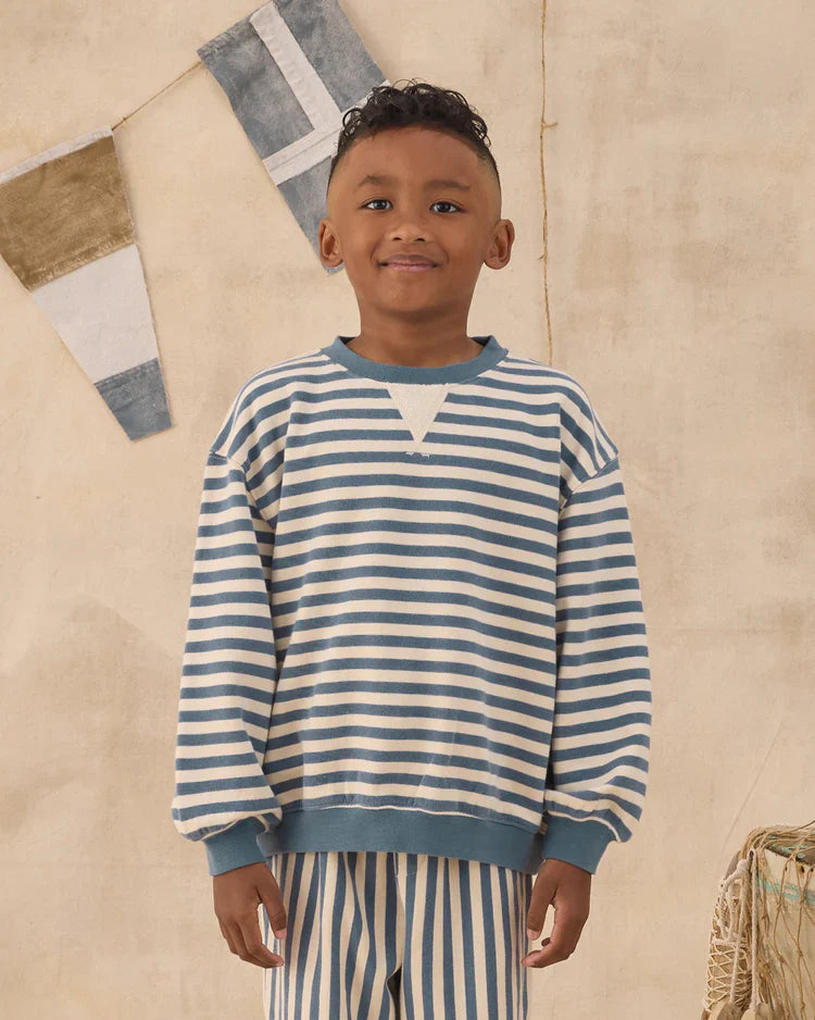 Oversized Crew | Marine Stripe | Rylee & Cru